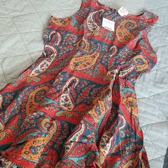 paisley mini dress